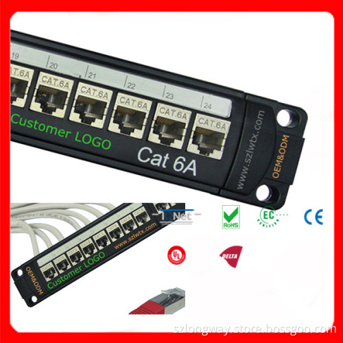 Flat Front-Accessible Modular Patch Panels